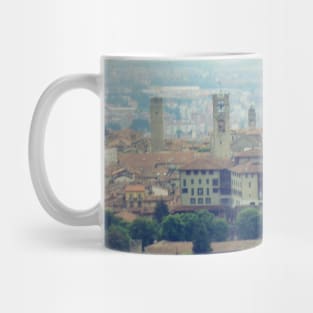 View from the top of the mountain Italy sightseeing trip photography from city scape Milano Bergamo Lecco Mug